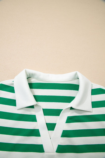 Threaded Pear Sawyer Ruffled Short Sleeve Blouse