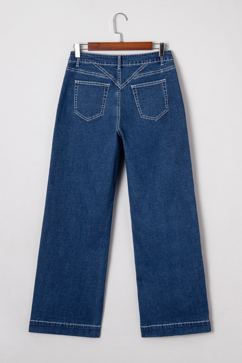 Threaded Pear Daria Detail Loose Cuffed Jeans