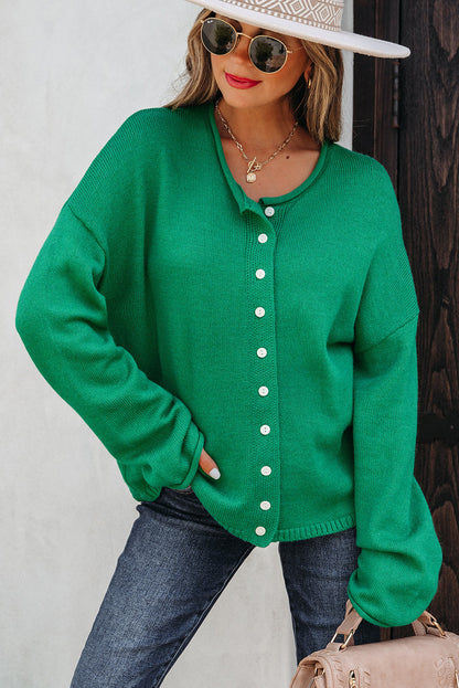 Threaded Pear Evatyn Knit Drop Shoulder Sweater