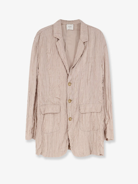 Blazer in Wrinkled Viscose