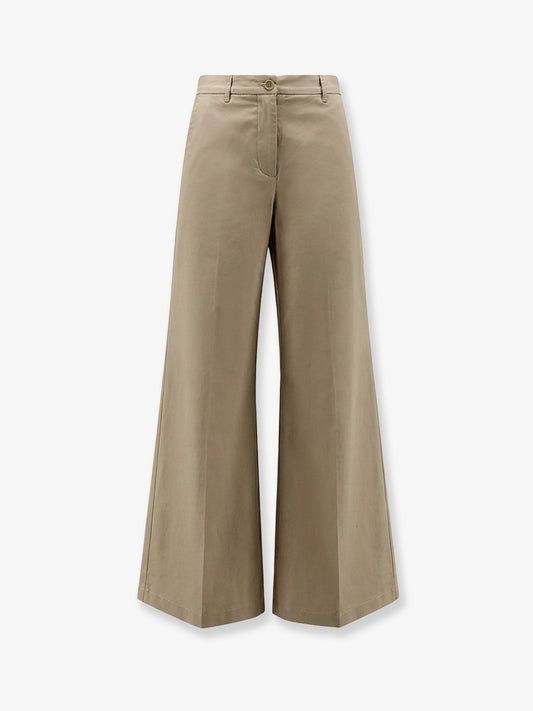 Trousers Stretch Cotton Beige