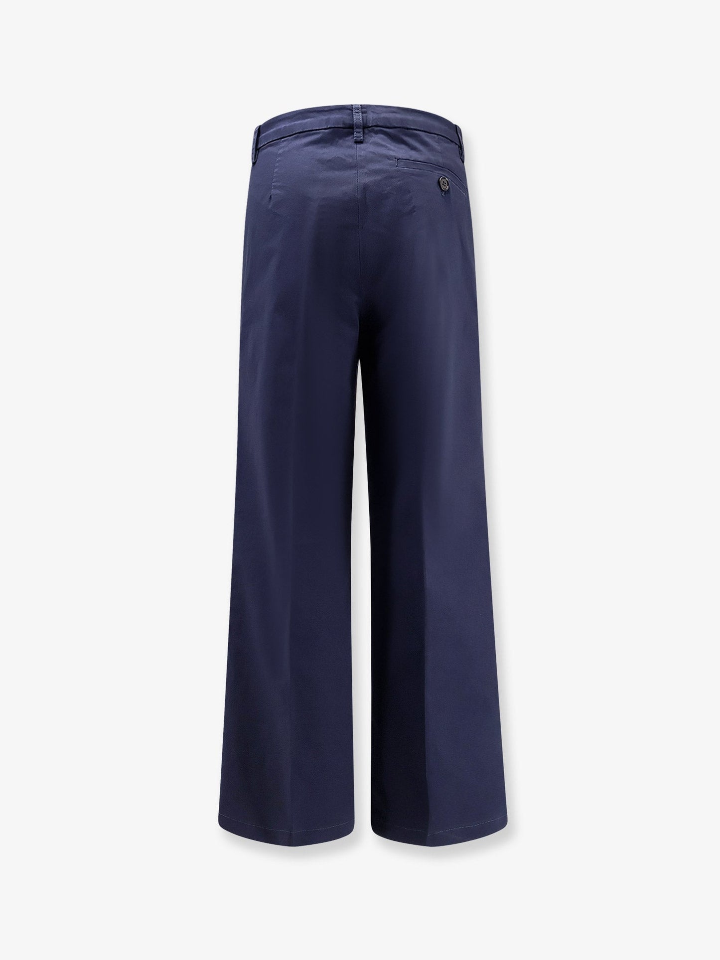 Stretch Cotton Trousers Blue
