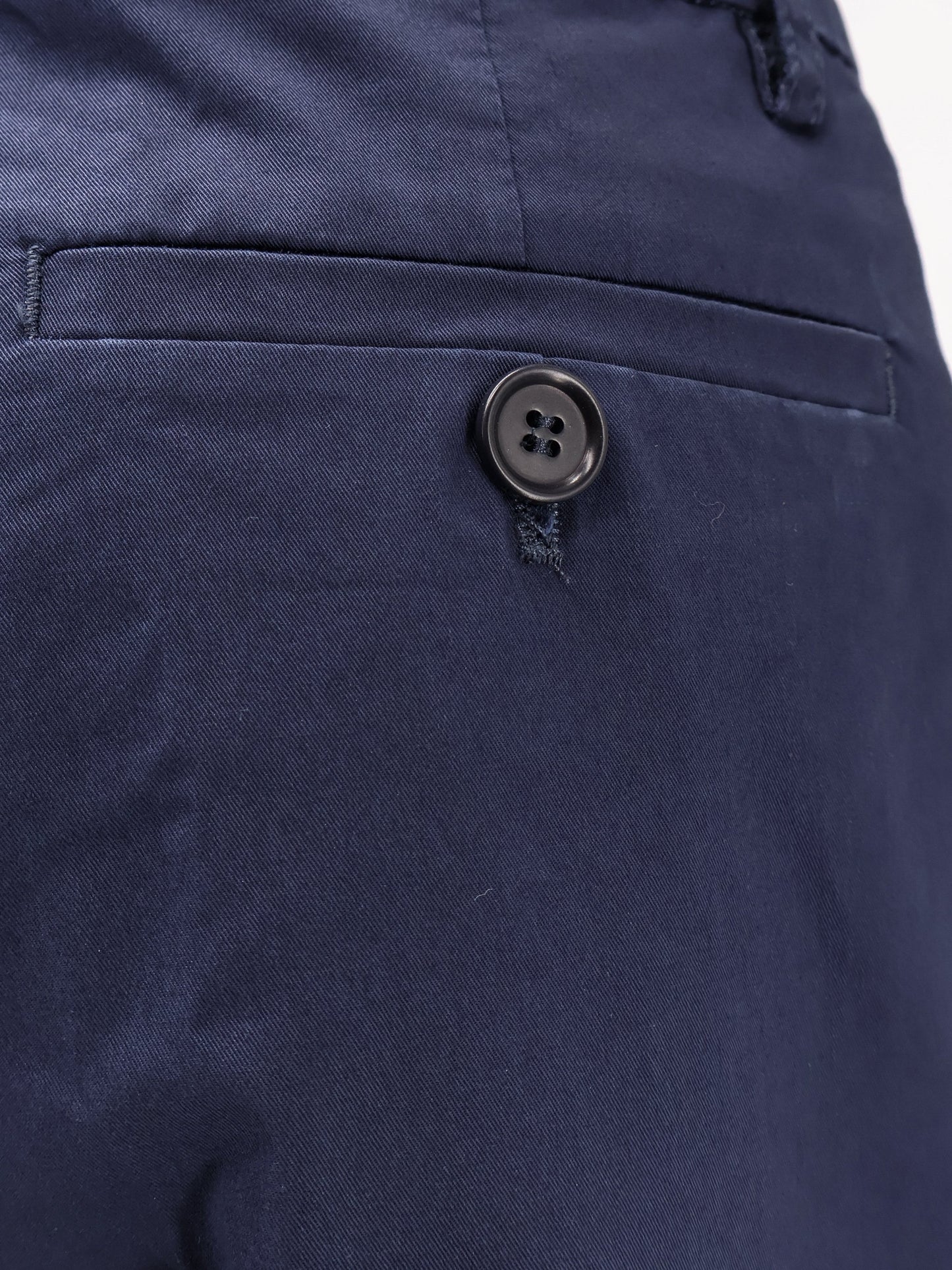 Stretch Cotton Trousers Blue