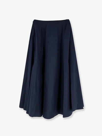 Skirt Long Cotton Blue