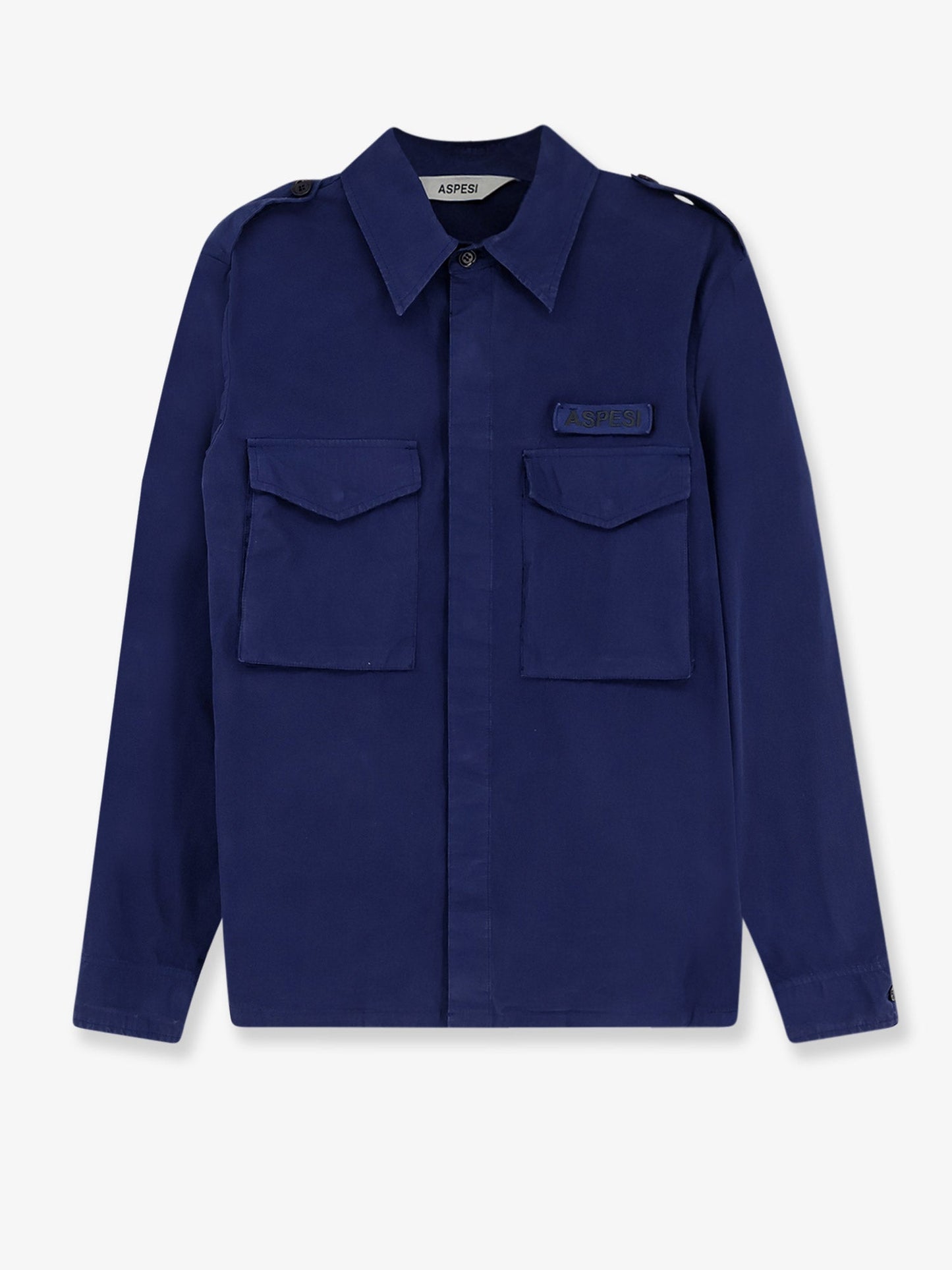 Shirt 'Lived' Fabric Blue