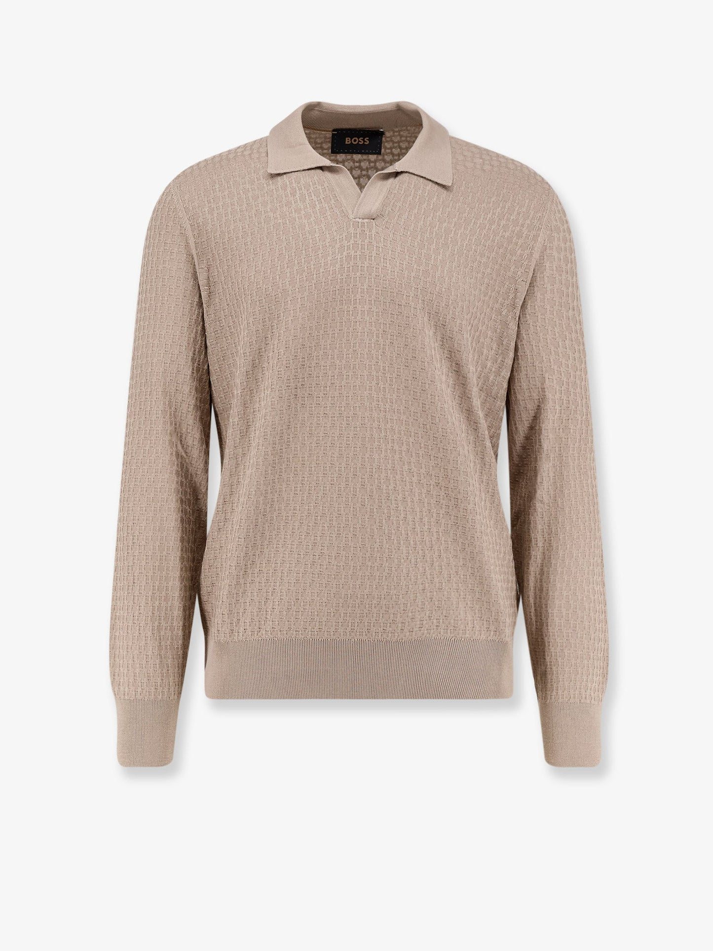 Silk Sweater With Leather Detail