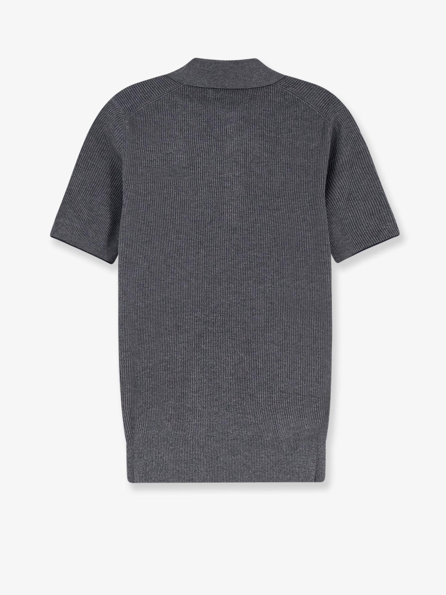 Polo Shirt Grey Cotton