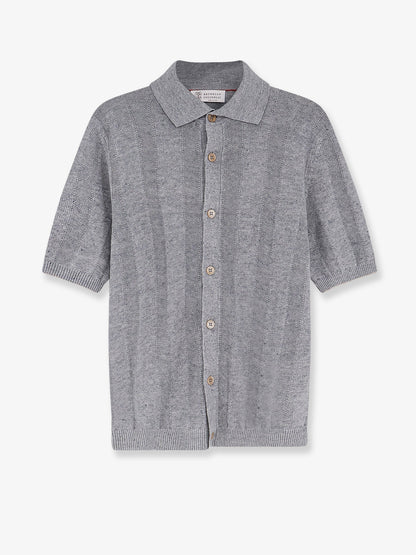 Cardigan Linen-Cotton Grey