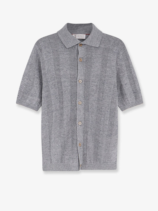 Cardigan Linen-Cotton Grey