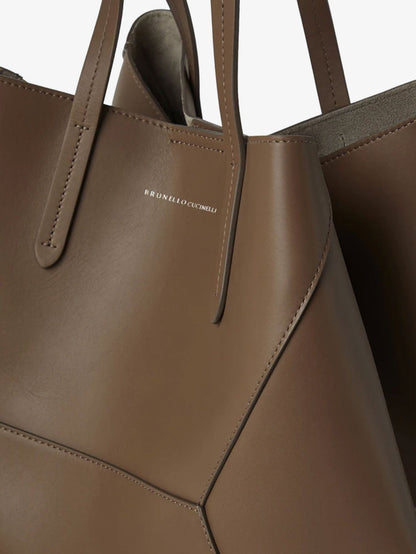 BC Duo Hammered Leather Handbag