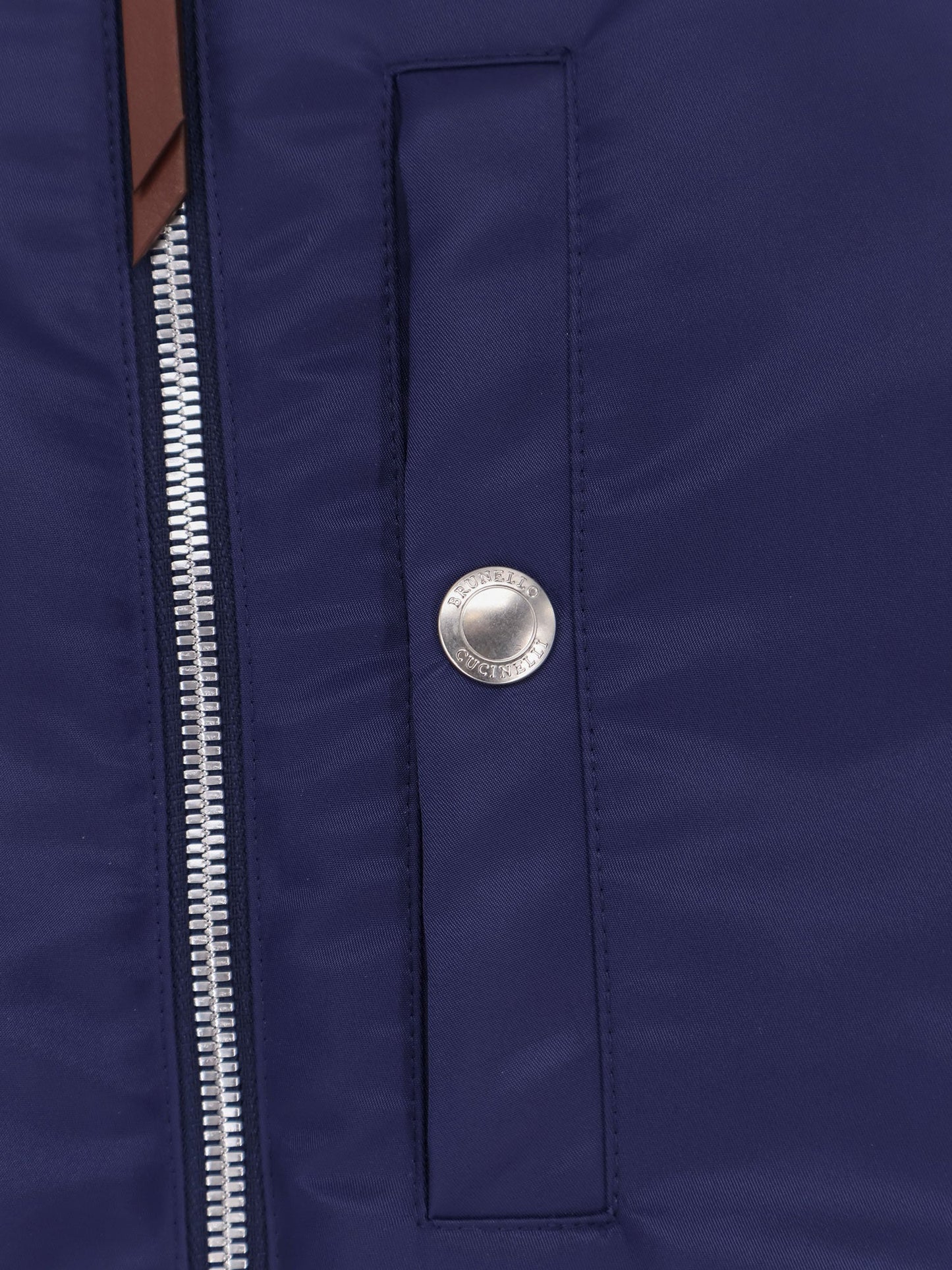 Sleeveless Nylon Jacket - Water-Repellent Blue