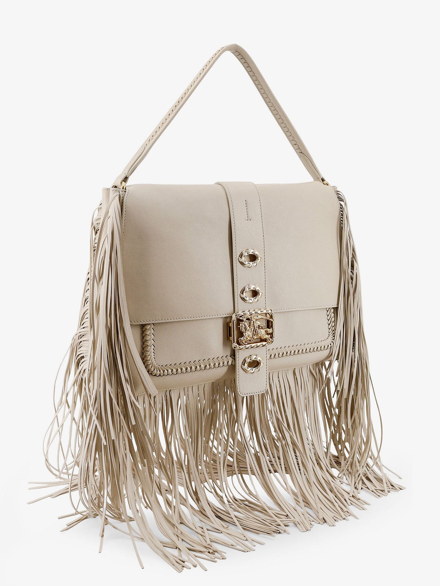 Handbag Rider Leather Beige