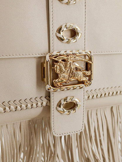 Handbag Rider Leather Beige
