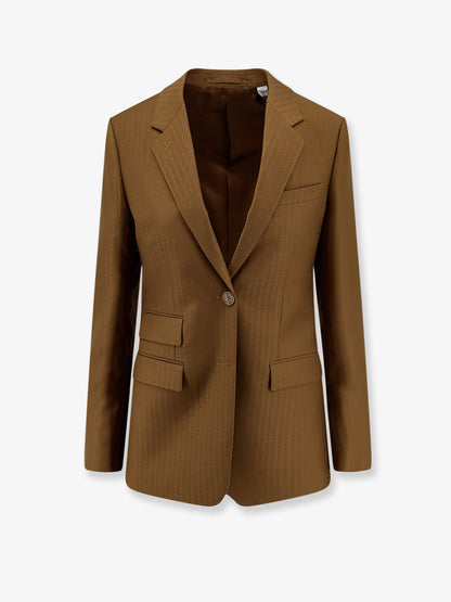 Blazer Siora Brown Wool-Mohair