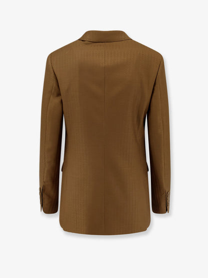 Blazer Siora Brown Wool-Mohair