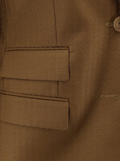 Blazer Siora Brown Wool-Mohair