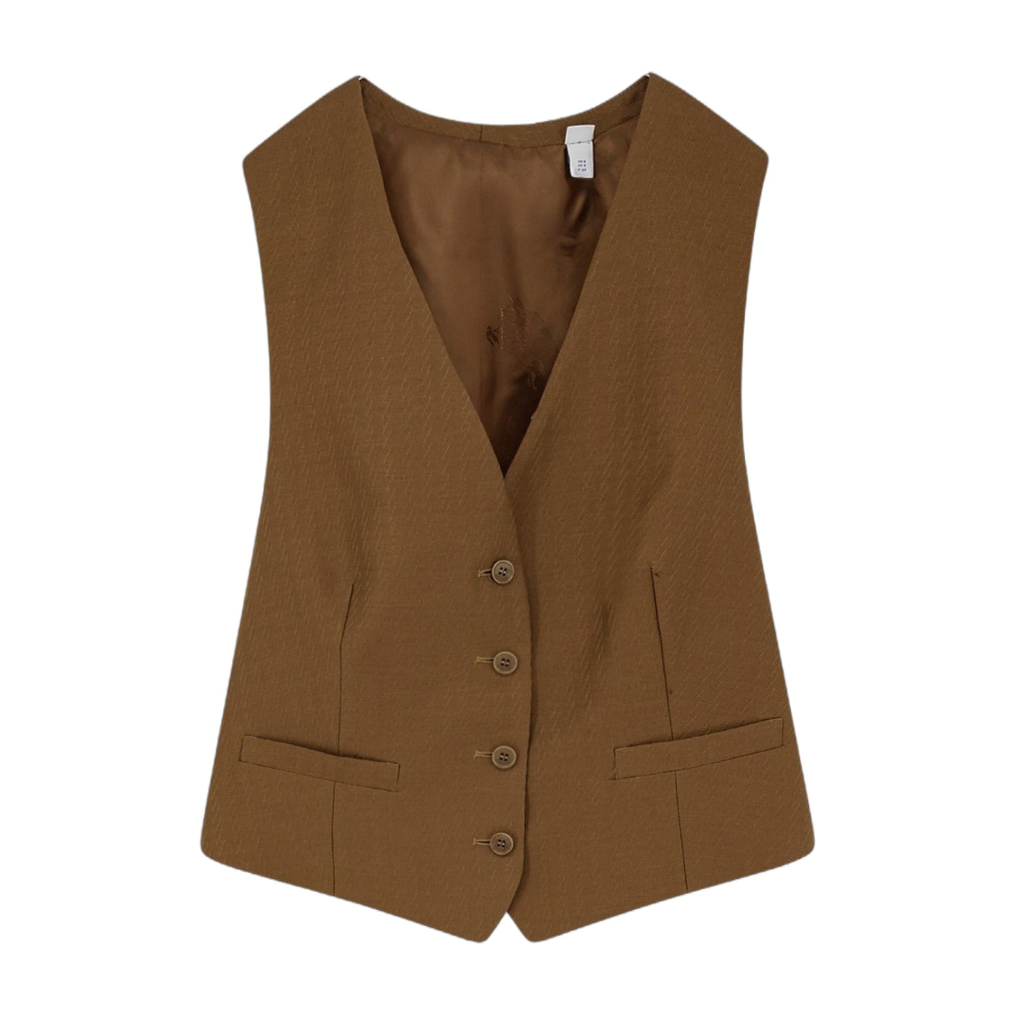 Vest Warren Wool & Mohair Brown – Zulily