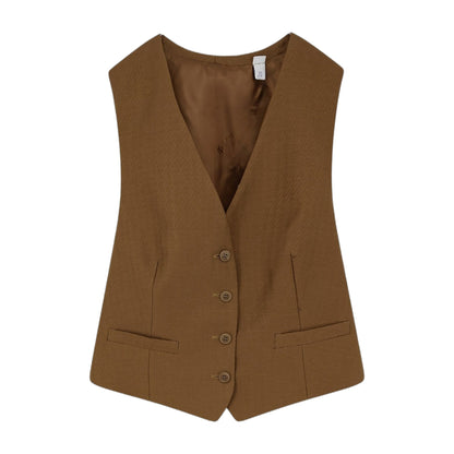 Vest Warren Wool & Mohair Brown