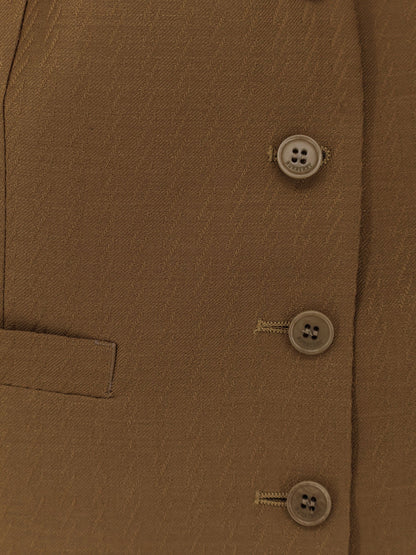 Vest Warren Wool & Mohair Brown