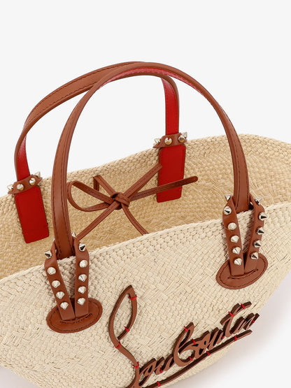 Handbag Cabata Raffia Beige