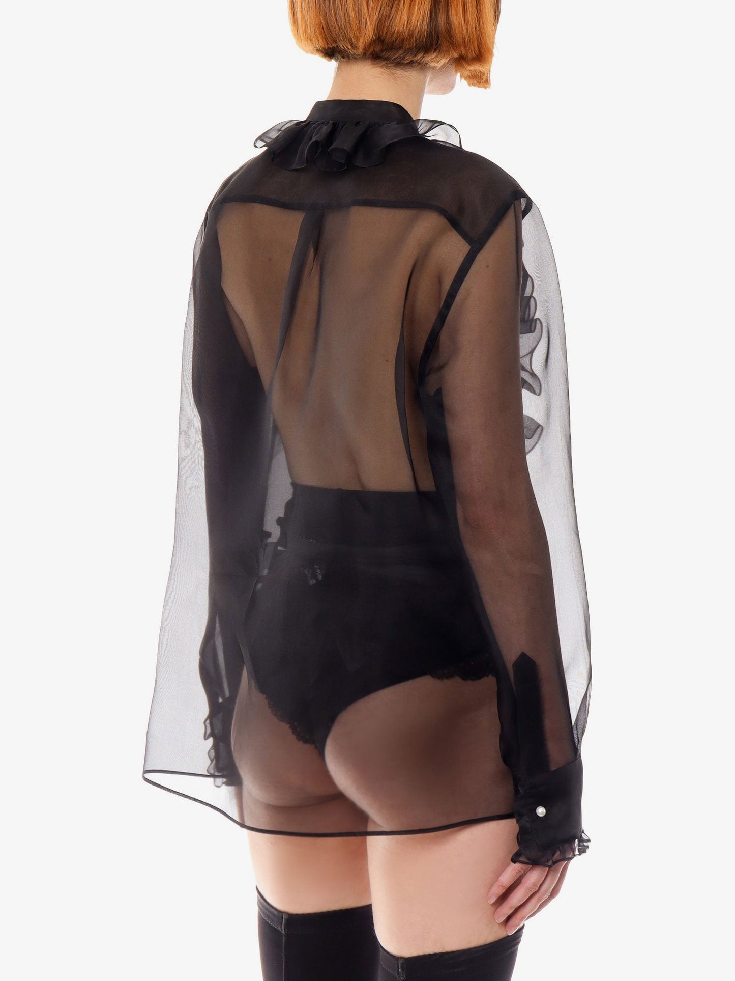 Organza Shirt Black