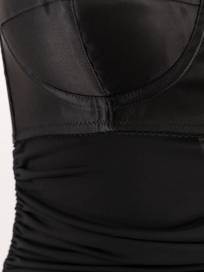 Dress With Bra Detail Black