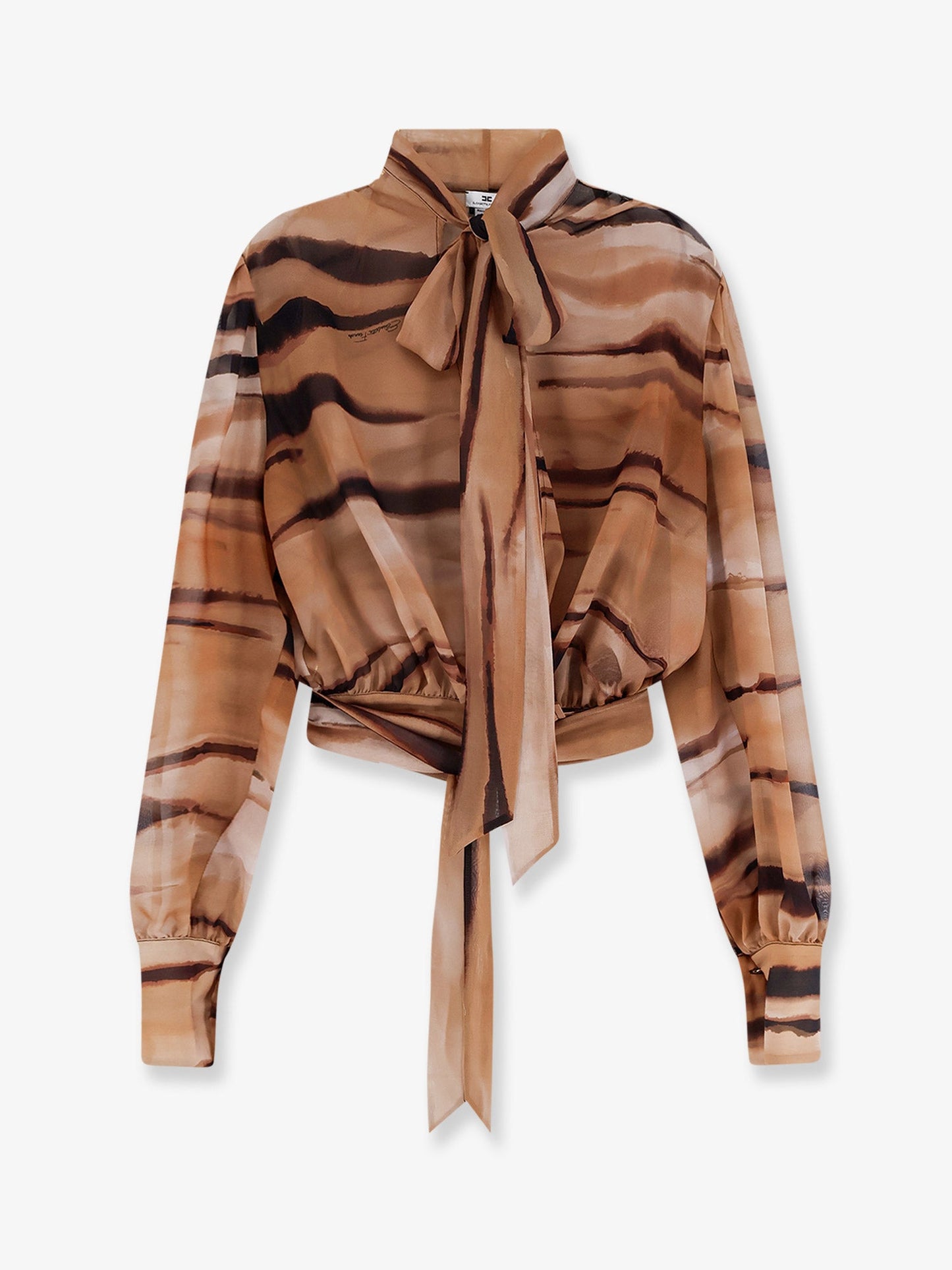 Shirt Animalier Print Brown