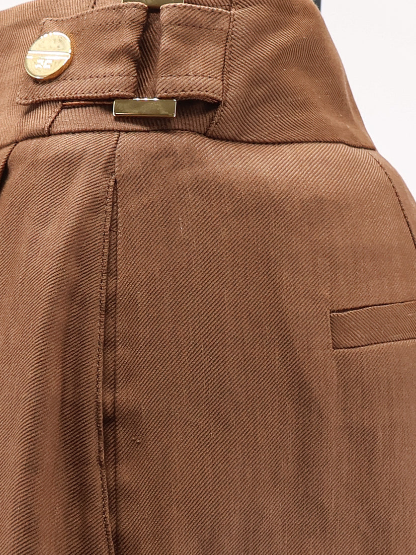 Shorts Daily Brown Linen-Blend