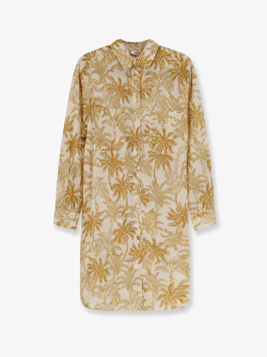 Cotton Shirt Long Panama Yellow