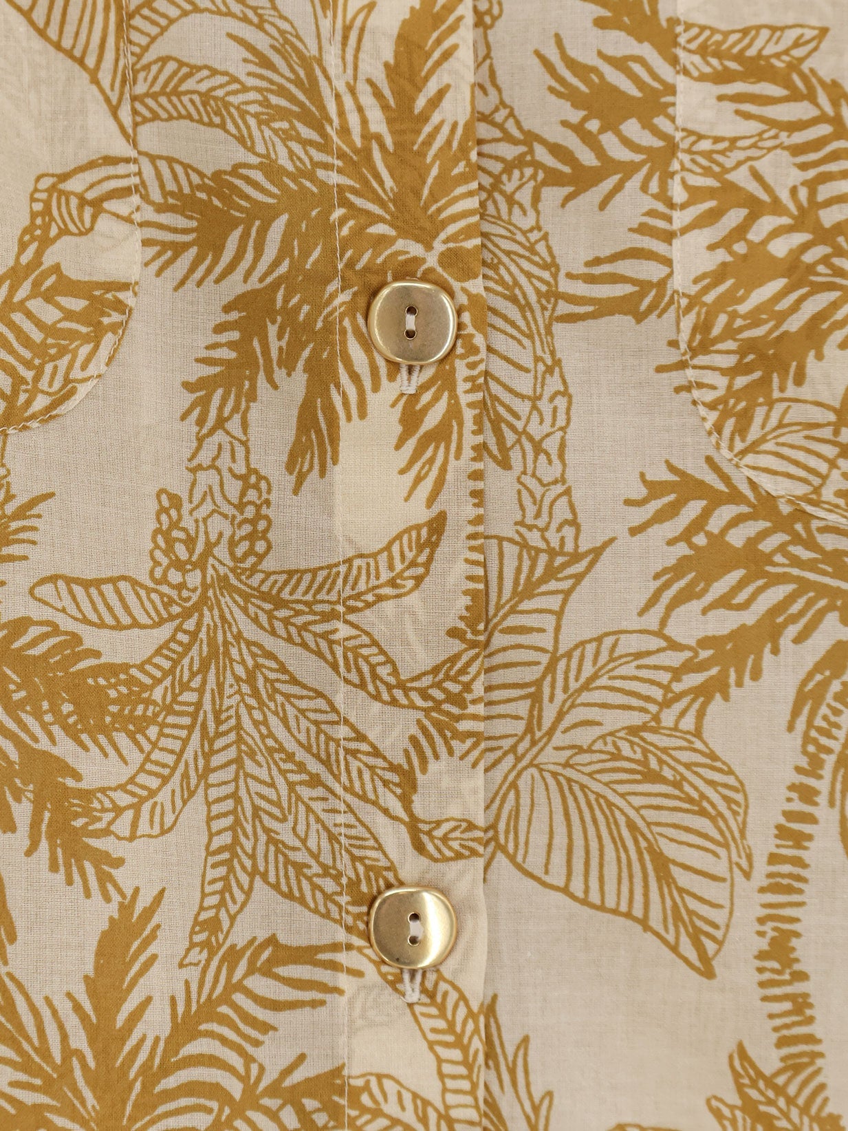 Cotton Shirt Long Panama Yellow