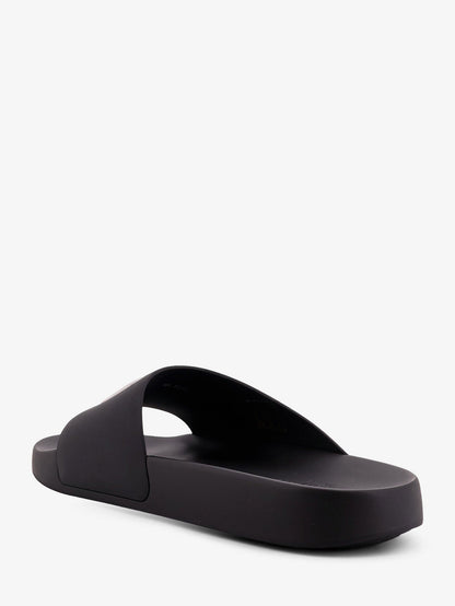 Rubber Slide With Logo Lettering Patch