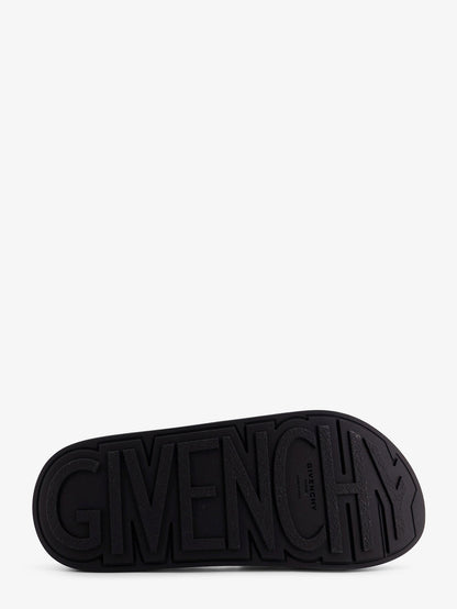 Rubber Slide With Logo Lettering Patch