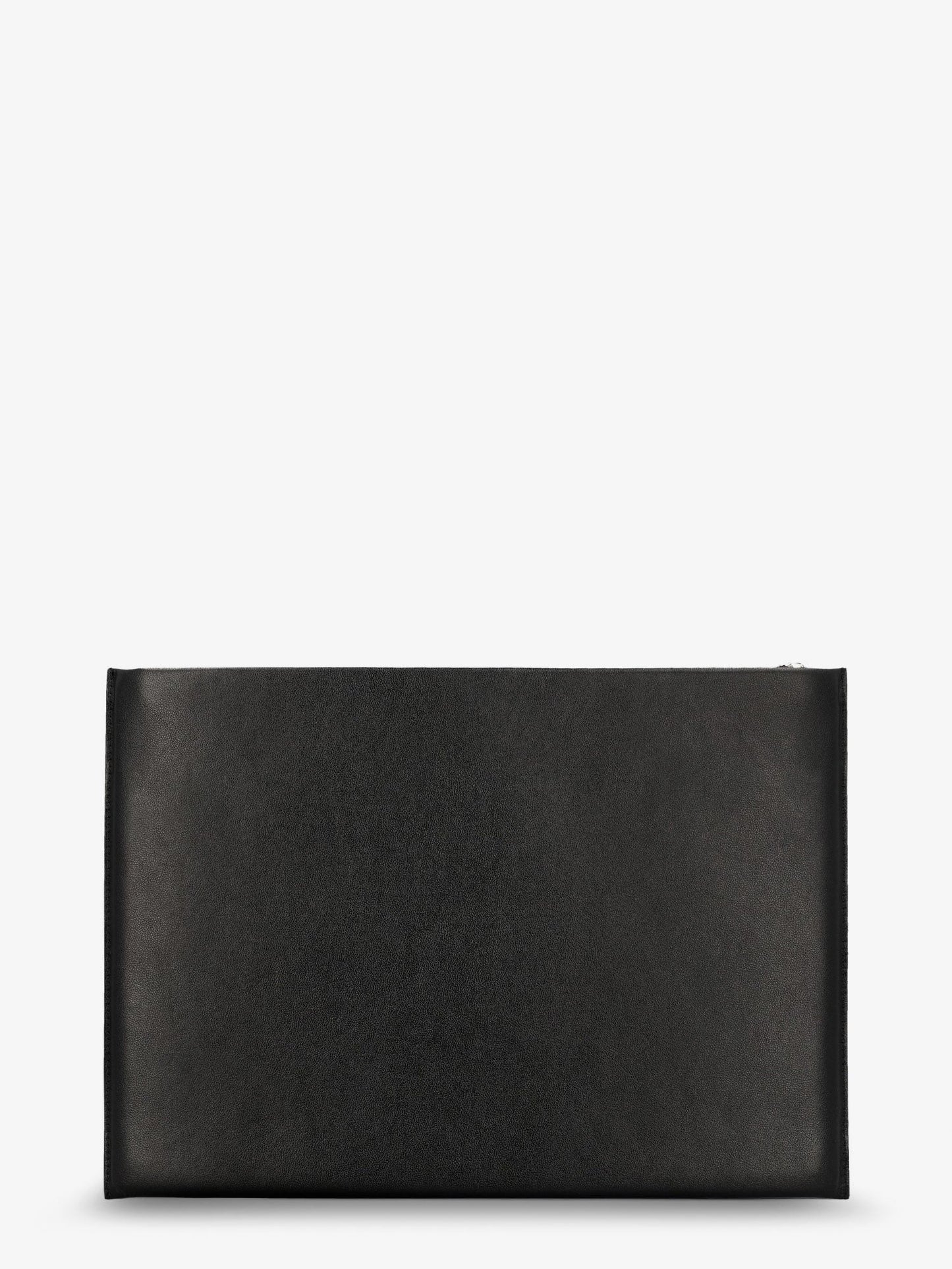 Leather Clutch Bag With Logo