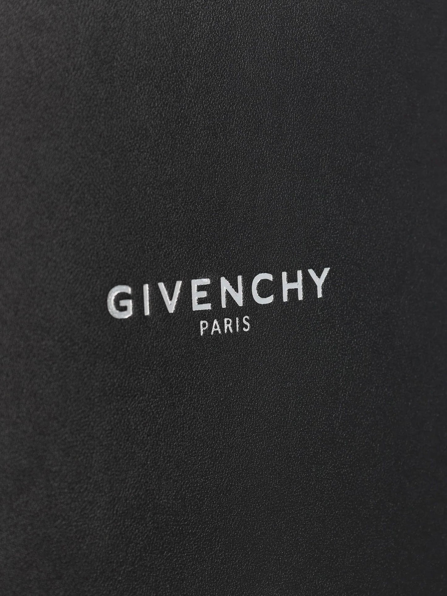 Leather Clutch Bag With Logo