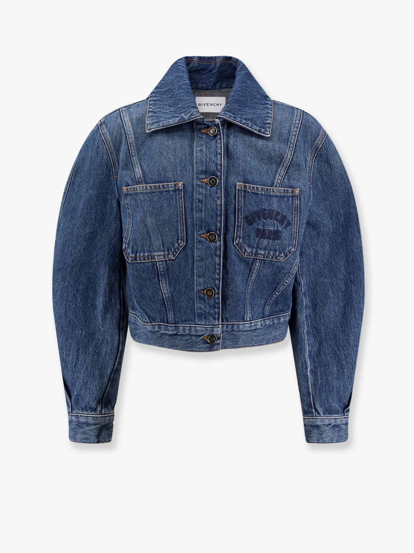 Denim Jacket With Logo Embroidery