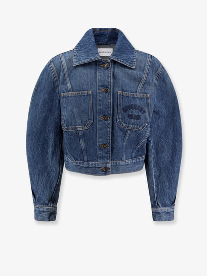 Denim Jacket With Logo Embroidery