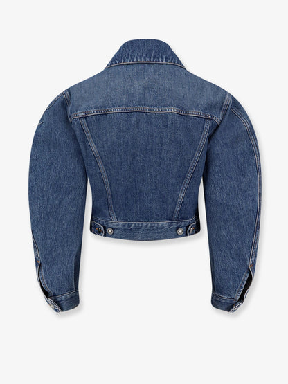Denim Jacket With Logo Embroidery