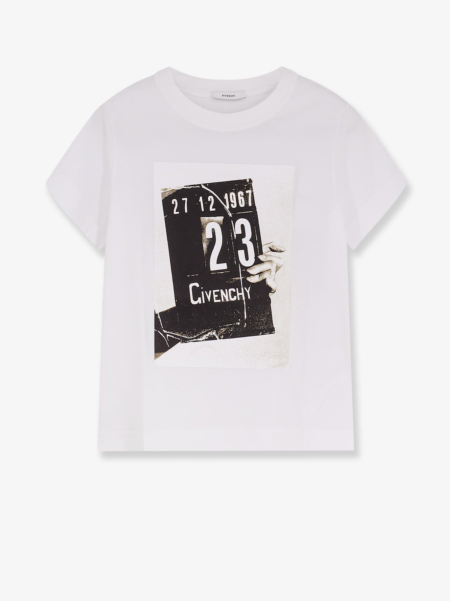Cotton T-Shirt With Front Print