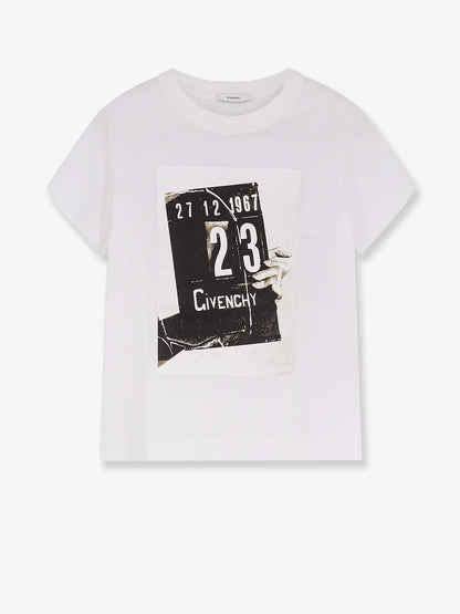 Cotton T-Shirt With Front Print