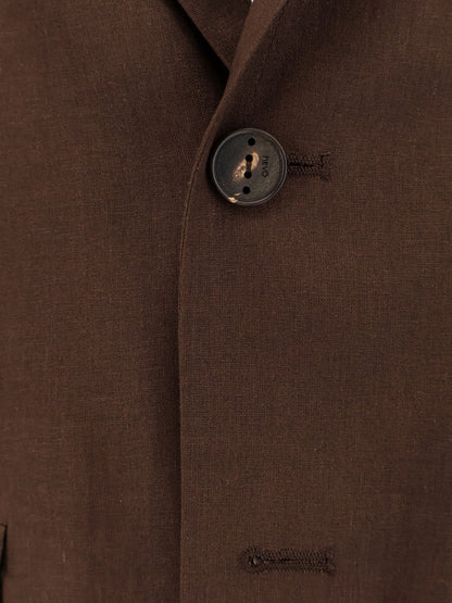 Suit Galatina Brown Linen-Blend