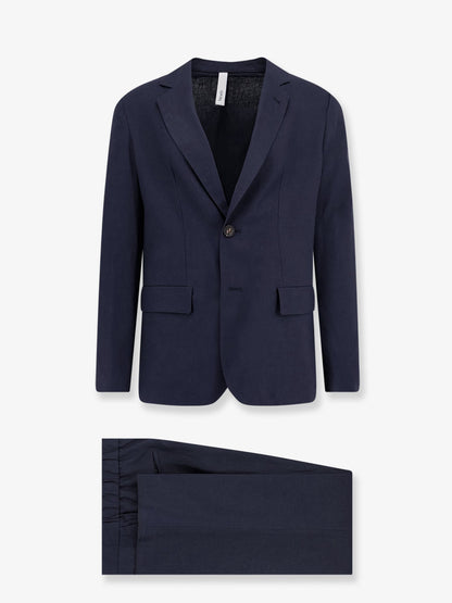 Suit Galatina Linen-Viscose Blue