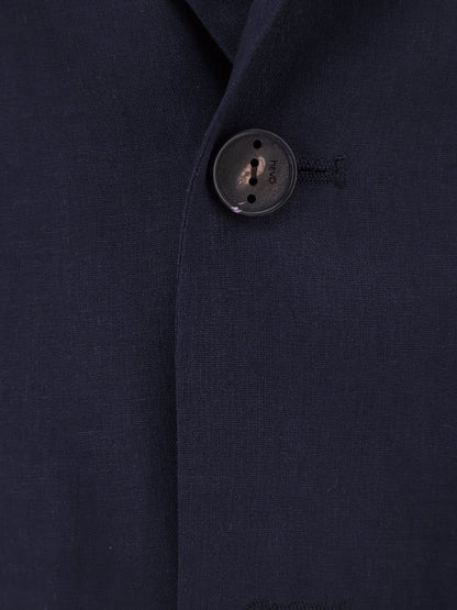 Suit Galatina Linen-Viscose Blue