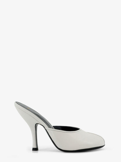 Mule Sandals Leather White
