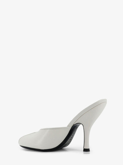 Mule Sandals Leather White