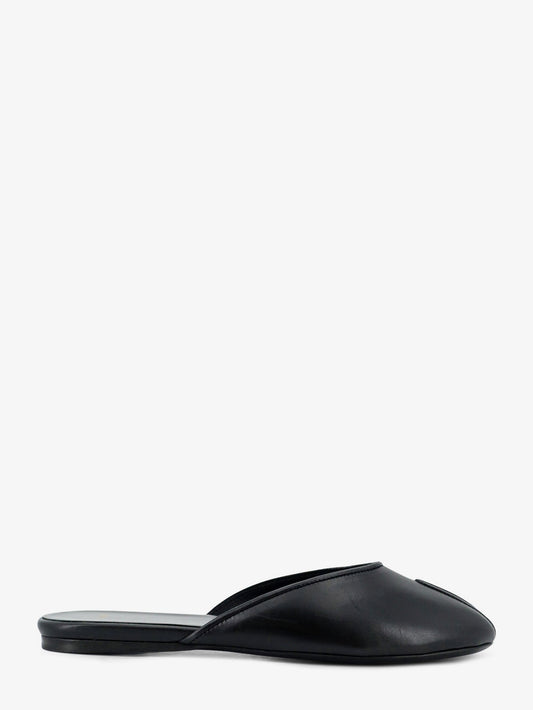 Sandals Date Flat Leather Black
