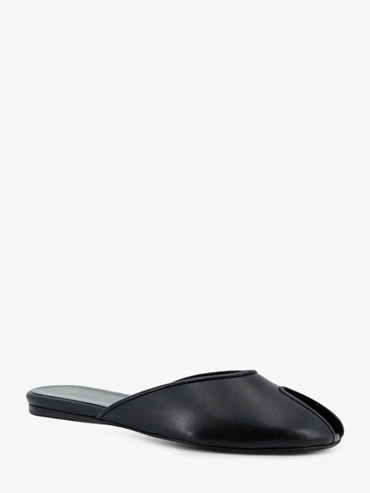 Sandals Date Flat Leather Black