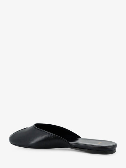 Sandals Date Flat Leather Black