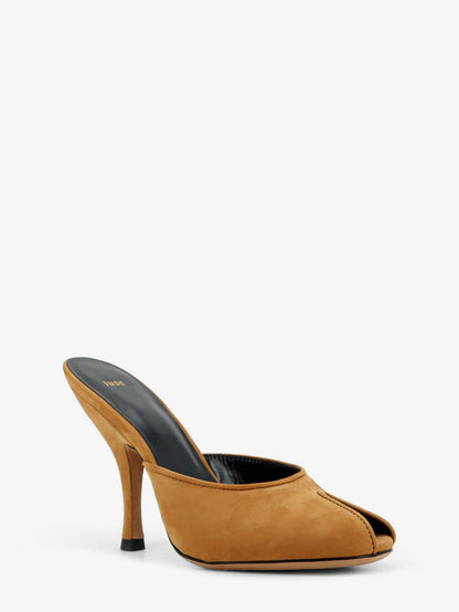 Mule Sandals Date Suede Brown