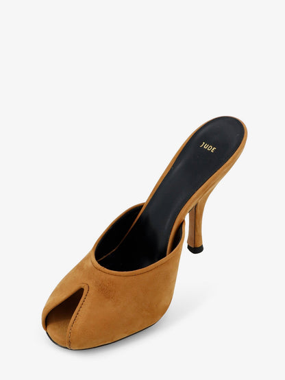 Mule Sandals Date Suede Brown