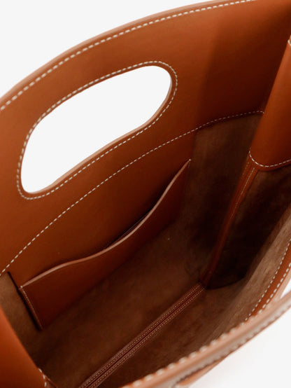 Leather Handbag Just Bag Brown